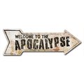 Signmission Welcome To The Apocalypse Arrow Decal Funny Home Decor 18in Wide D-A-999548